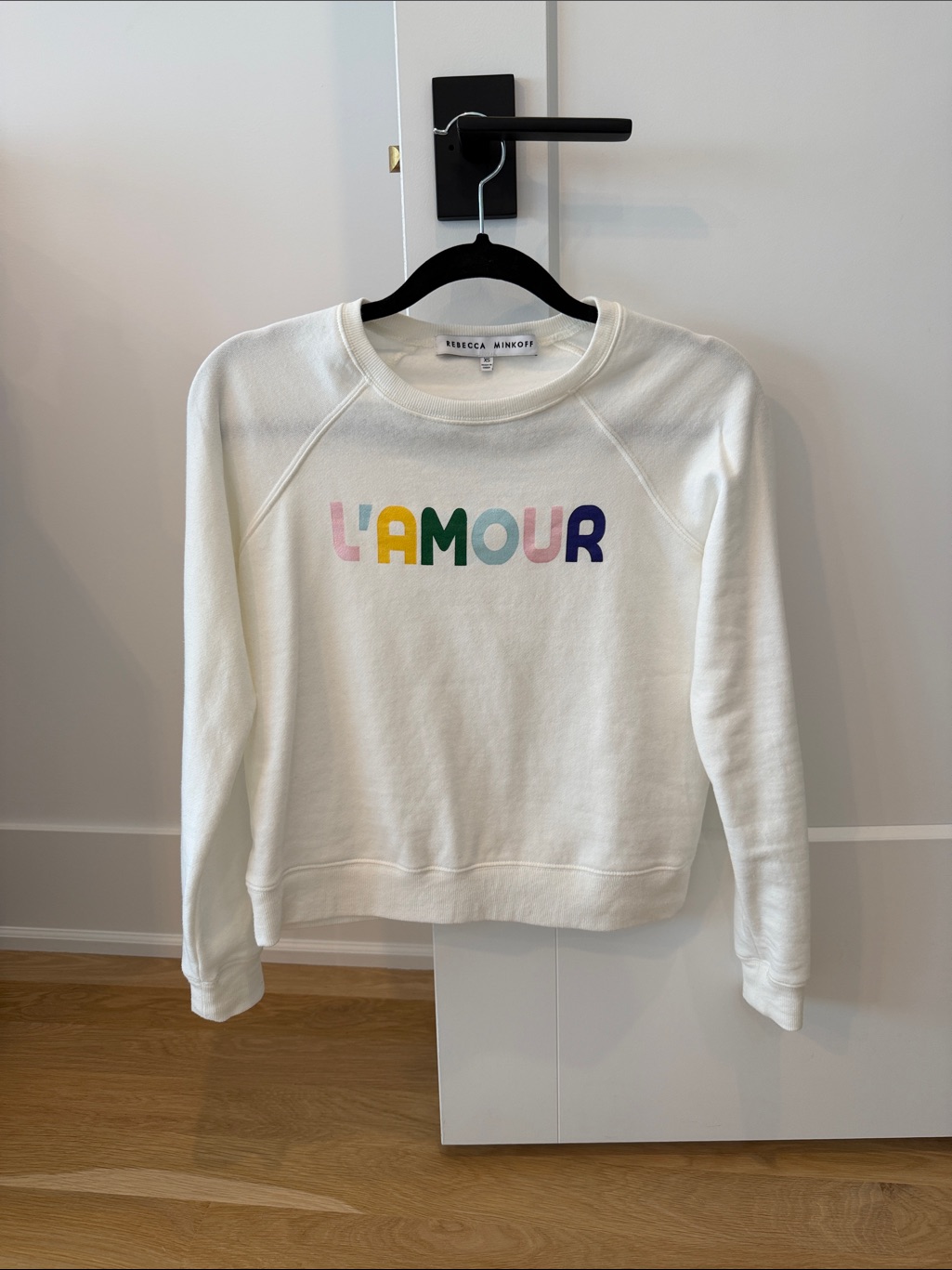 Rebecca Minkoff Cream Sweatshirt With Multicolor L'amour Graphic